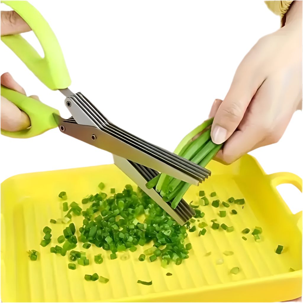 Multi-Layer Kitchen Scissors - Professional Vegetable & Herb Cutter