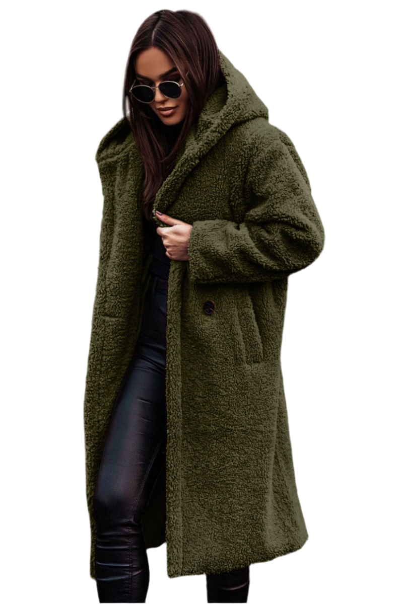 Women's Plush Teddy Coat - Autumn Winter Long Jacket