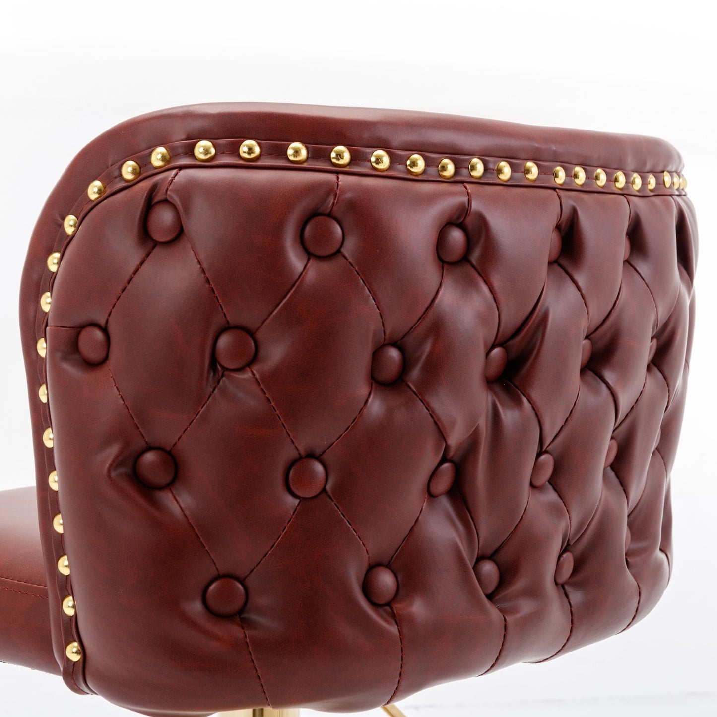 Adjustable Height Swivel Bar Stools - Modern PU Leather Counter Stools