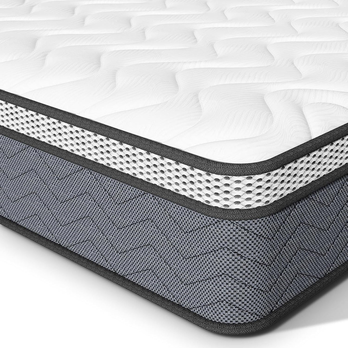 Twin Hybrid Innerspring Mattress - Plush Foam Spring Bed | Medium Firmness XANGLO