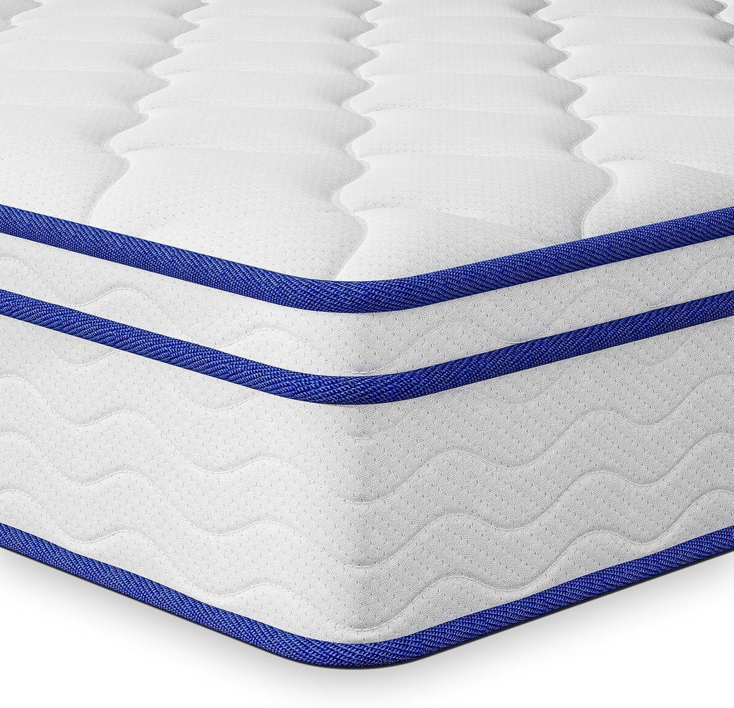 Single Bed Hybrid Mattress - Medium Firm Memory Foam & Spring, CertiPUR-US Certified