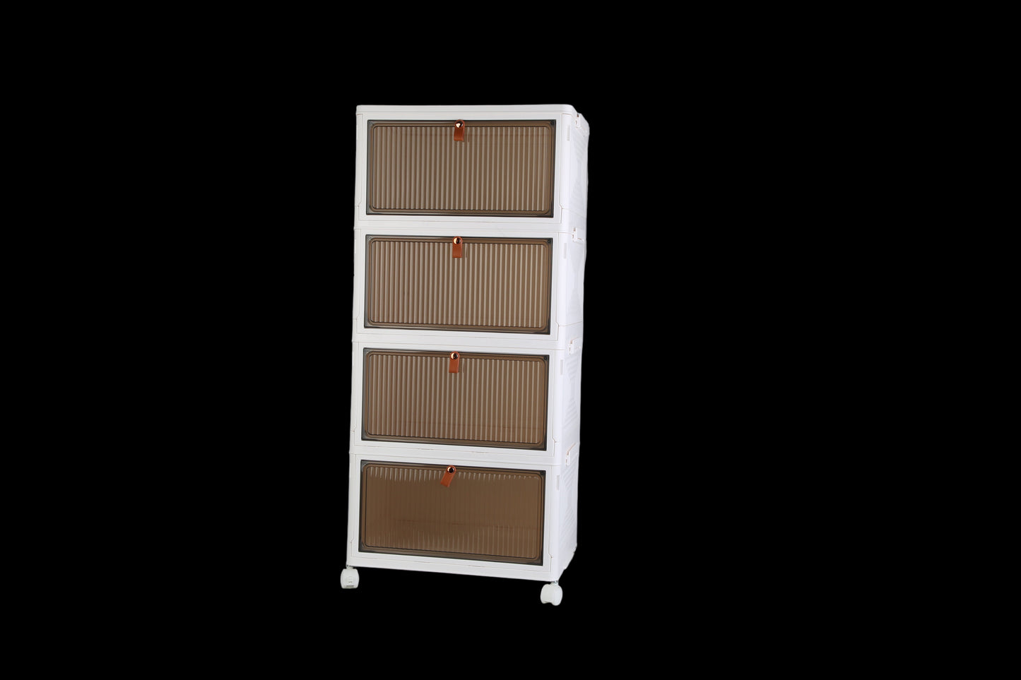 4Pc Foldable Storage Bins With Lid