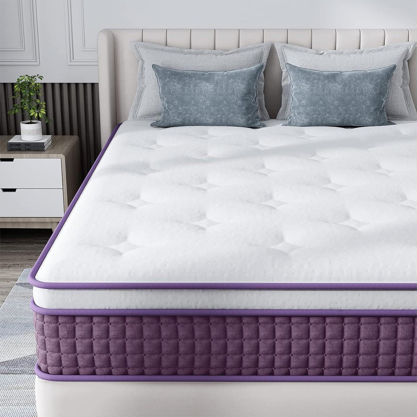 Full Hybrid Mattress - 12 Inch Medium Soft with Motion Isolation