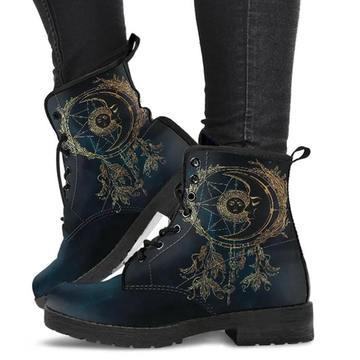 Large Size Printing Autumn Ladies High-top Martin Boots