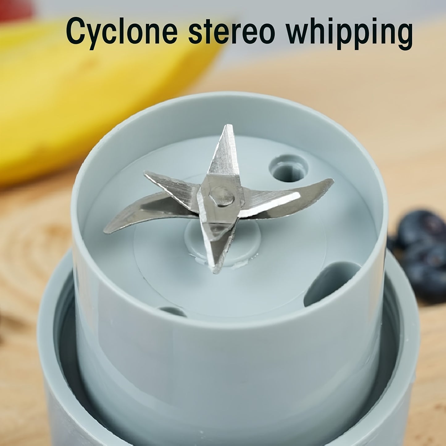 Portable Rechargeable Blender - Travel Cup with Lid & Straw