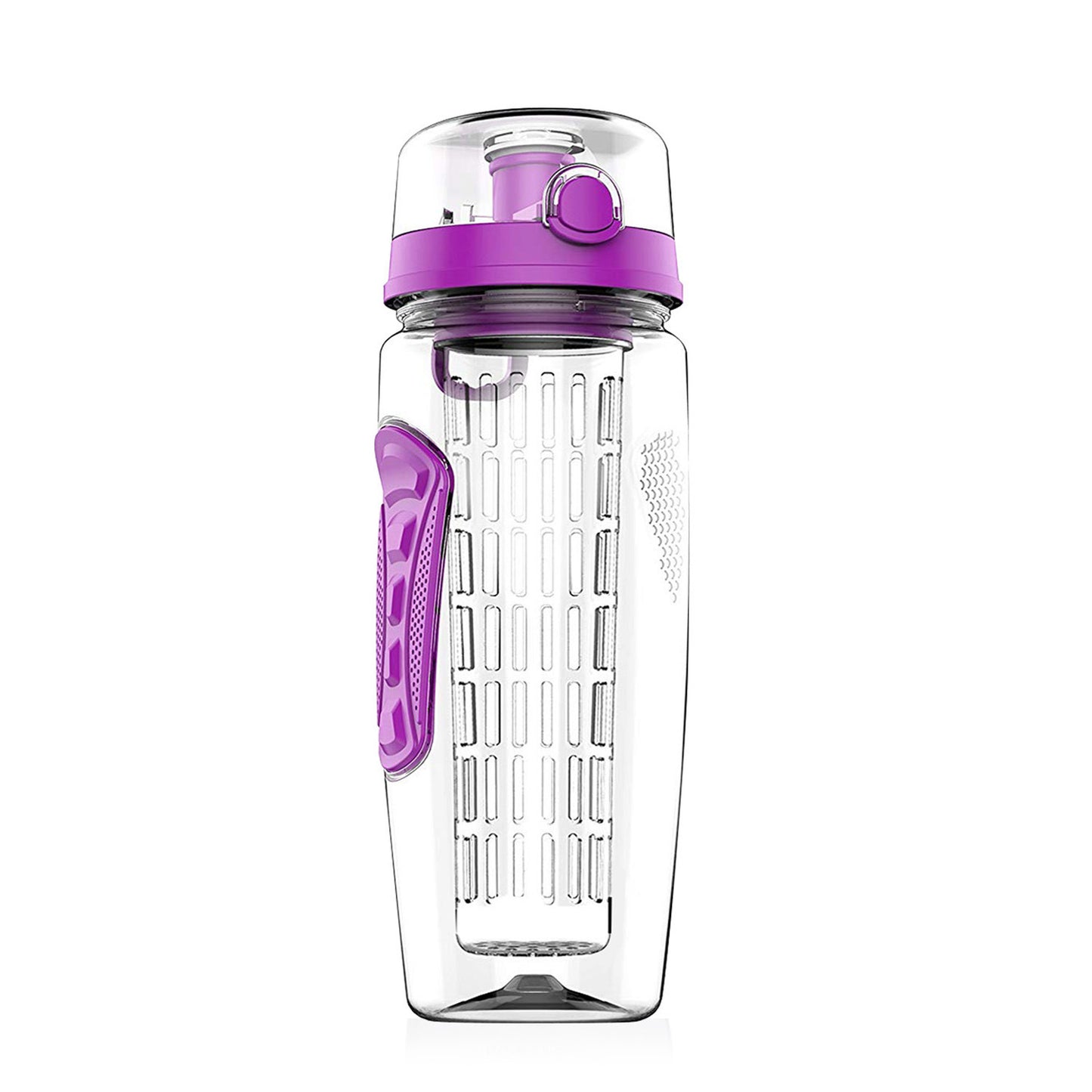 32oz Fruit Infuser Water Bottle - BPA Free Sports Bottle with Flip Top Lid