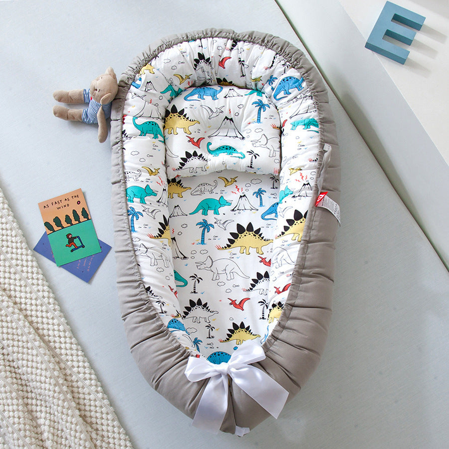 Portable Baby Nest - Foldable Newborn Bed with Removable Cover