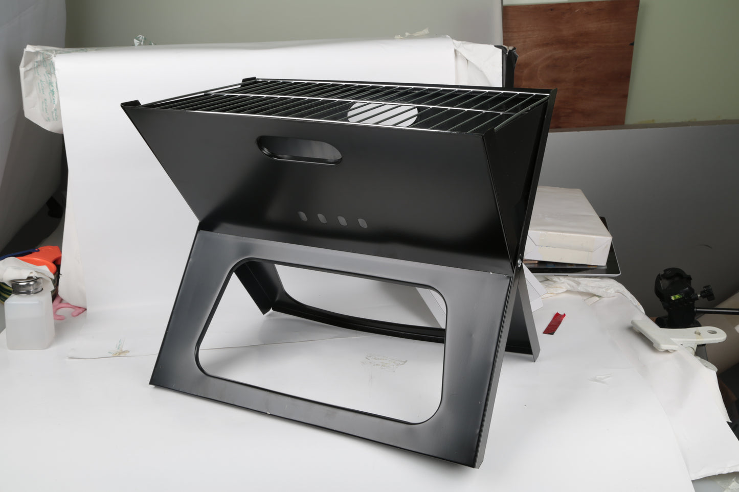 Portable BBQ Charcoal Grill - Foldable Camping Barbecue