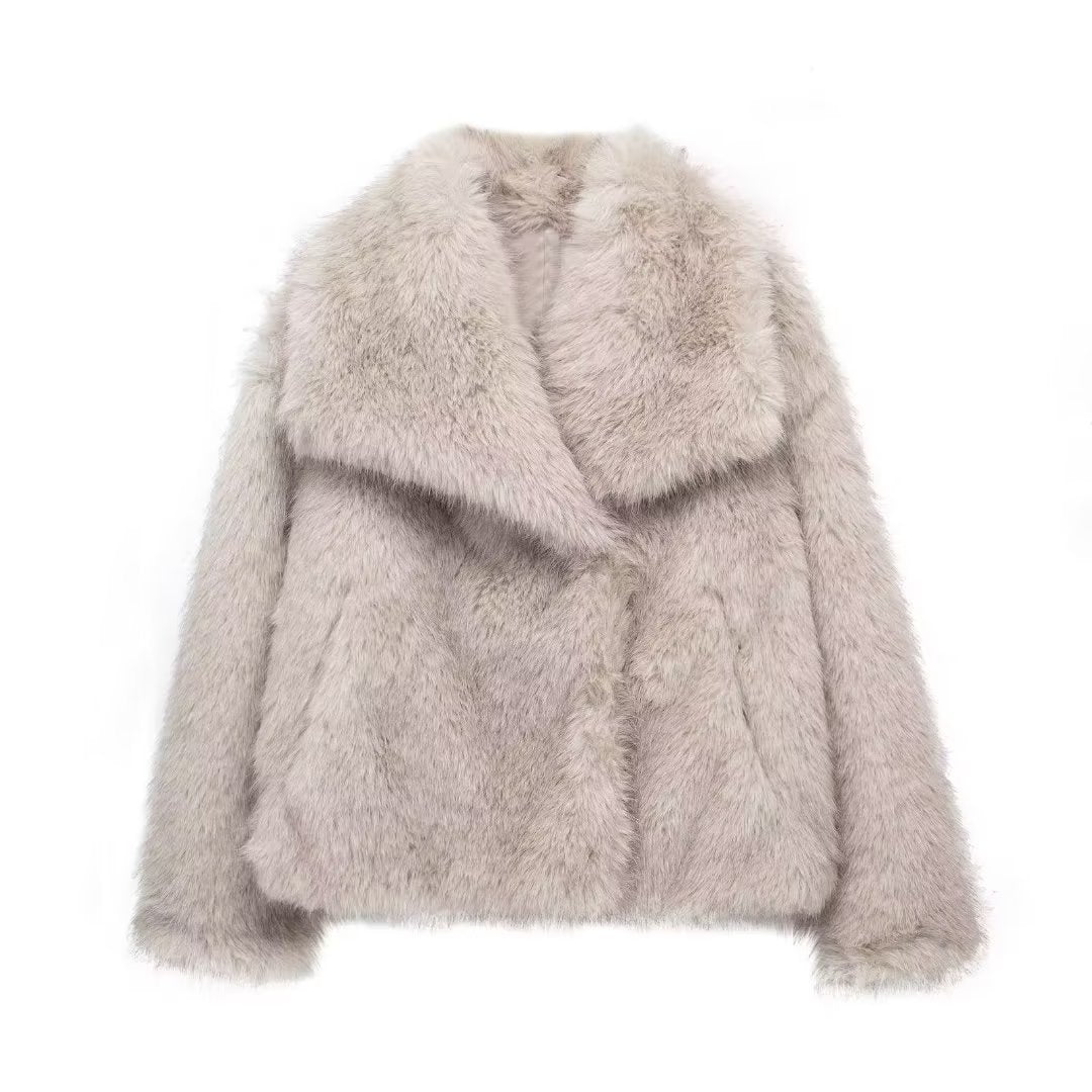 Women's Winter Fluffy Plush Coat