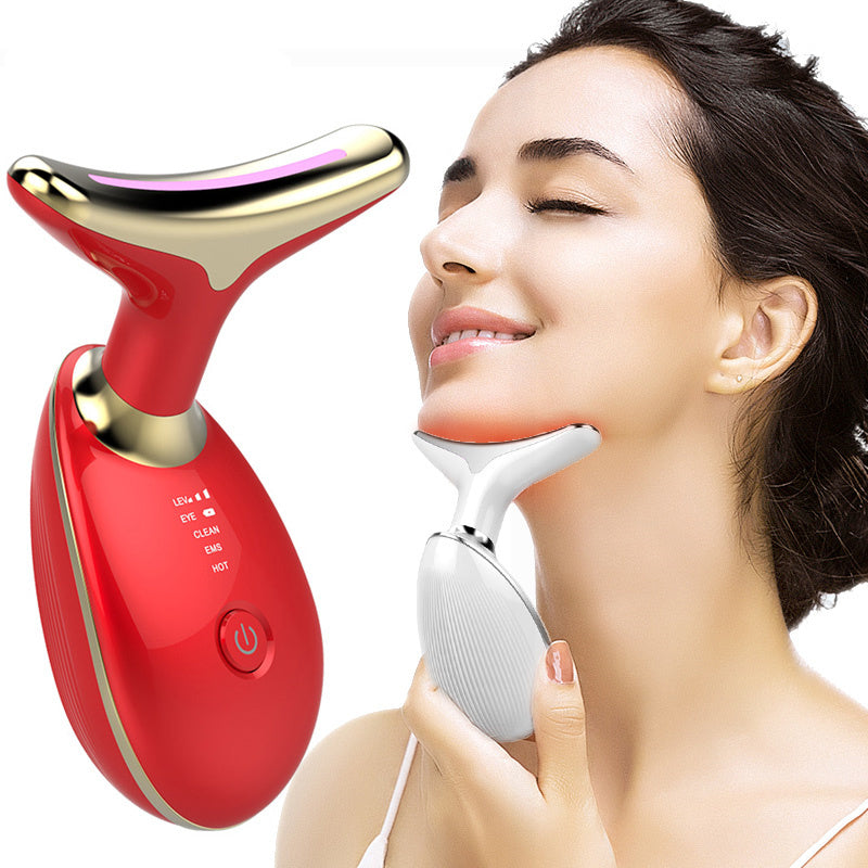 EMS Thermal Neck Massager - Electric Microcurrent Anti-Aging Device