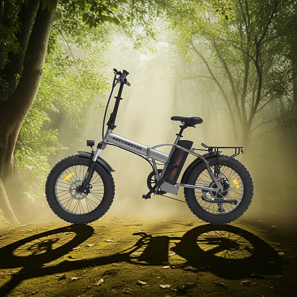 20x4.0 Inch Foldable Fat Tire Electric Bike - 48V 12.5AH Extended Range